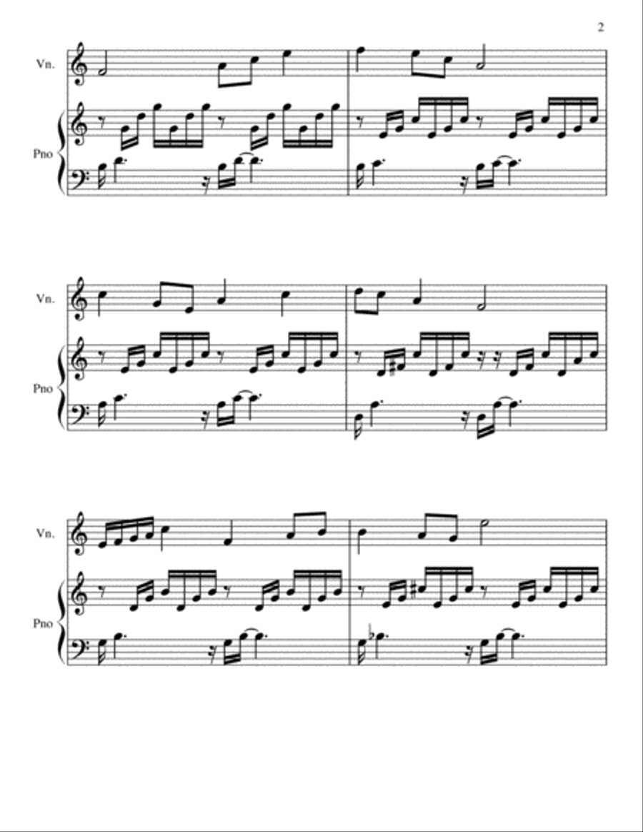 Prelude in C String Duet scores gallery preview page 2