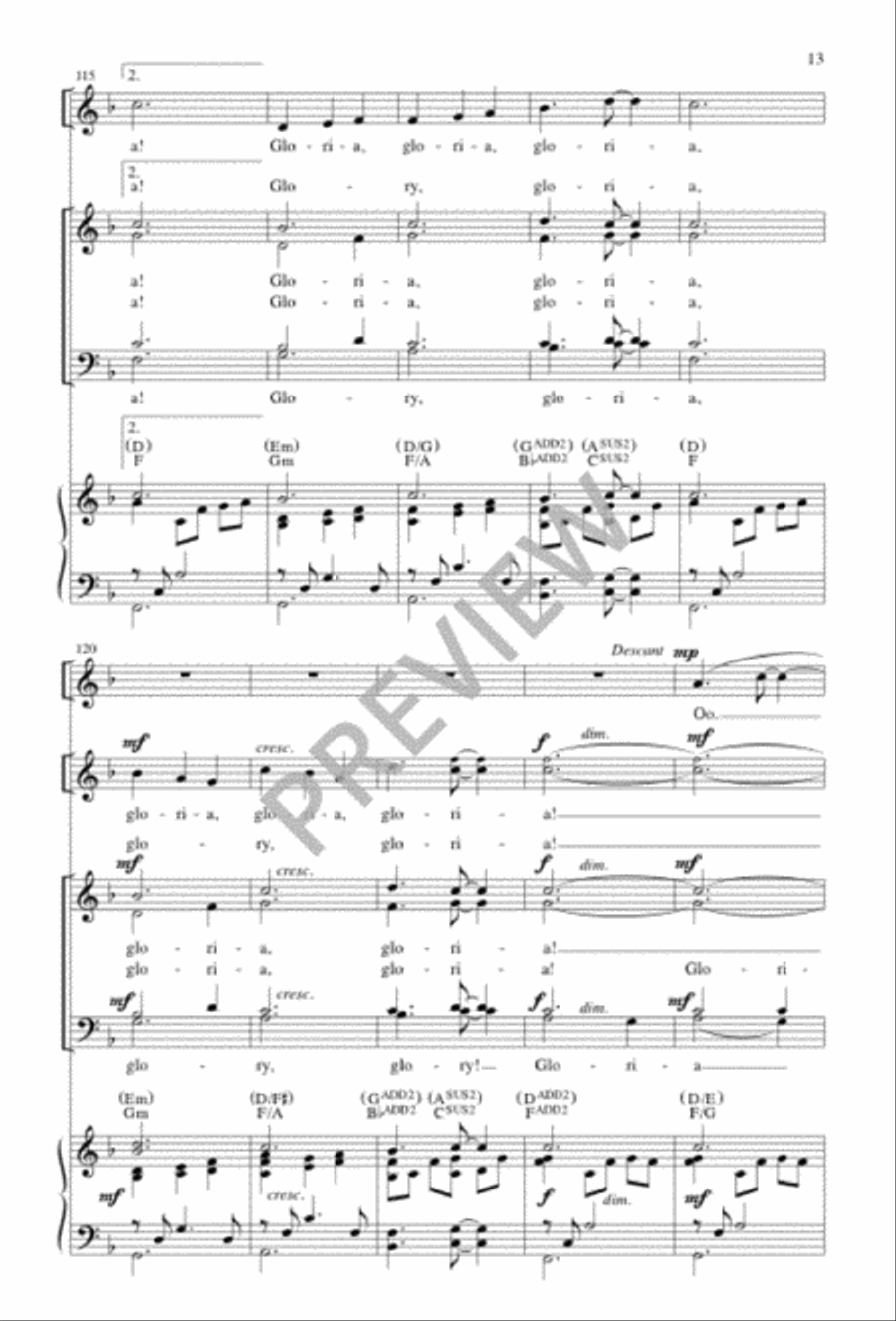 That Holy Night That Holy Night 4-Part scores gallery preview page 13
