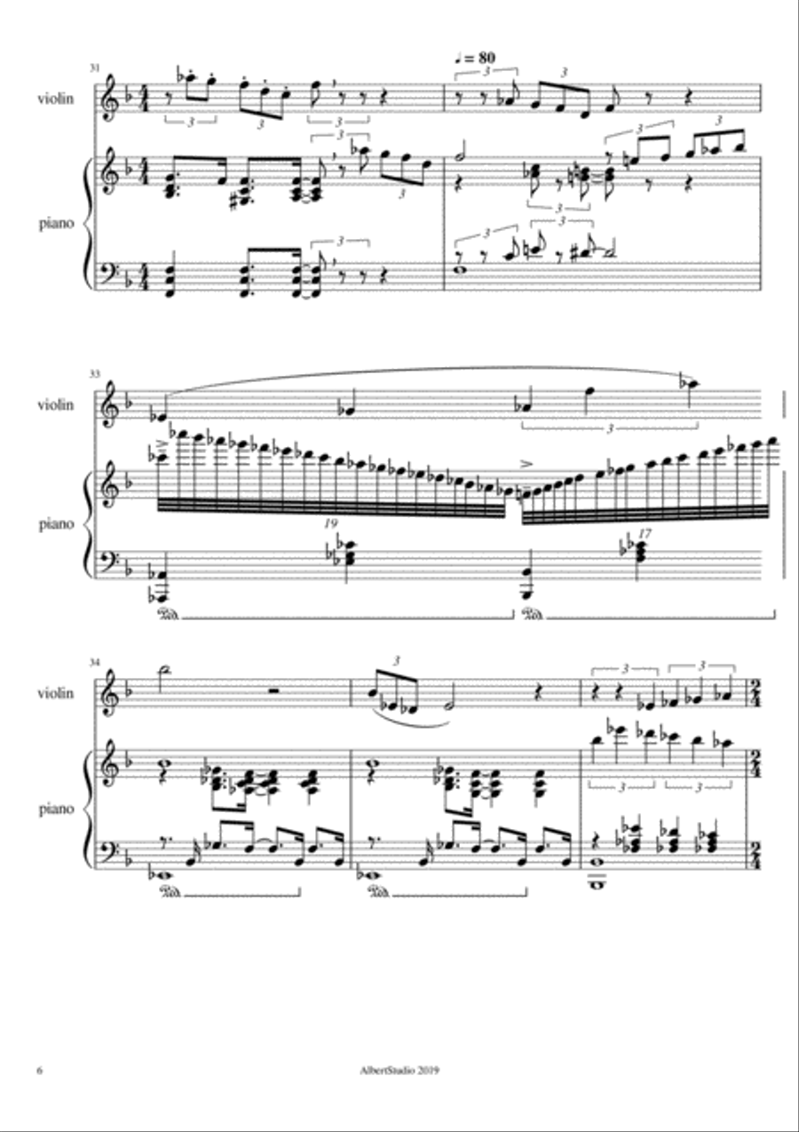 Sentimentality Sentimentality Violin Solo scores gallery preview page 6