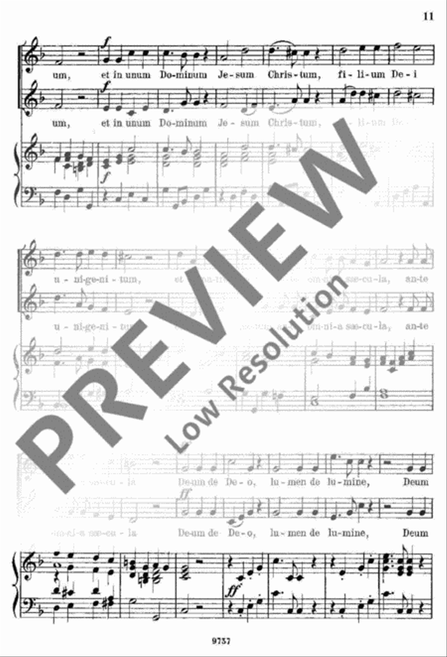 Missa brevis Missa brevis Organ Accompaniment scores gallery preview page 12