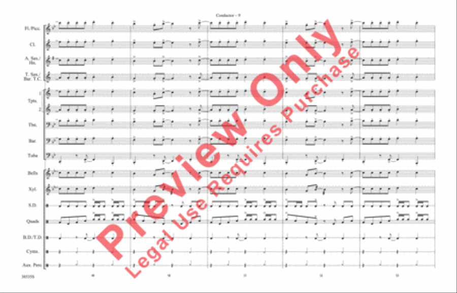 Prologue / Little Shop of Horrors Marching Band scores gallery preview page 10