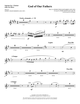 God of Our Fathers - Soprano Sax/Clarinet(sub oboe)