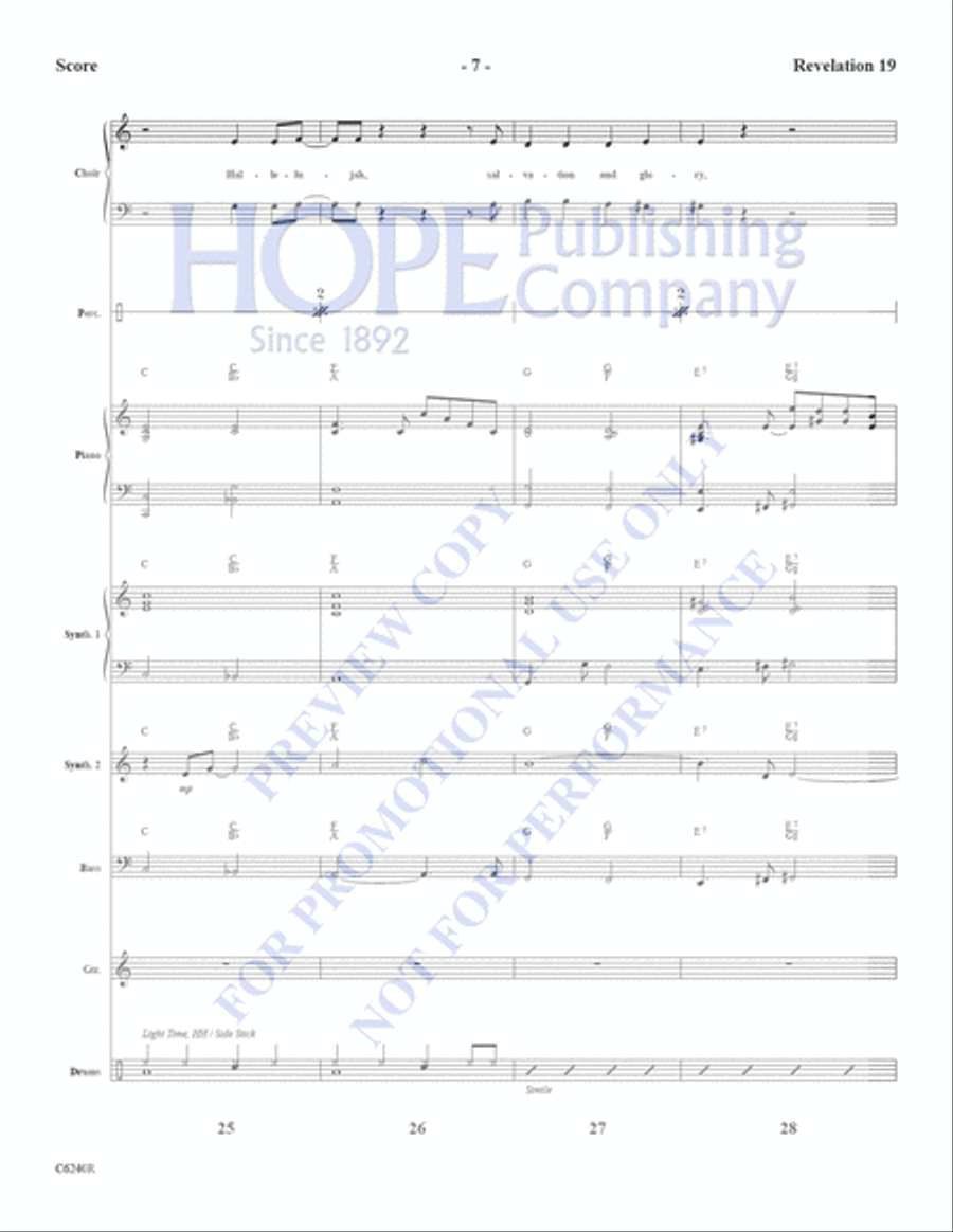 Revelation 19-Rhythm Parts Choir scores gallery preview page 8