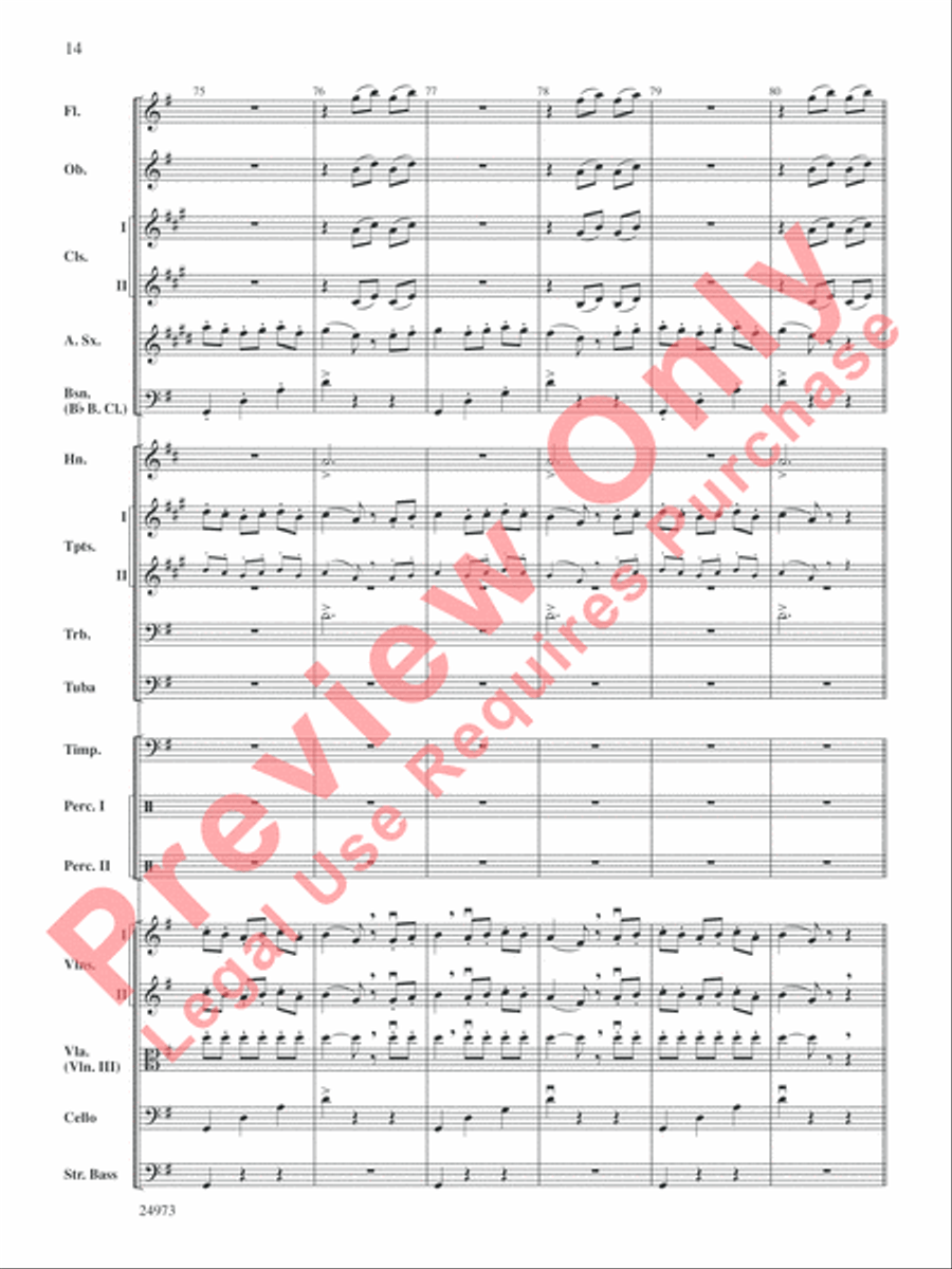 Capriccio Espagnol Full Orchestra scores gallery preview page 15