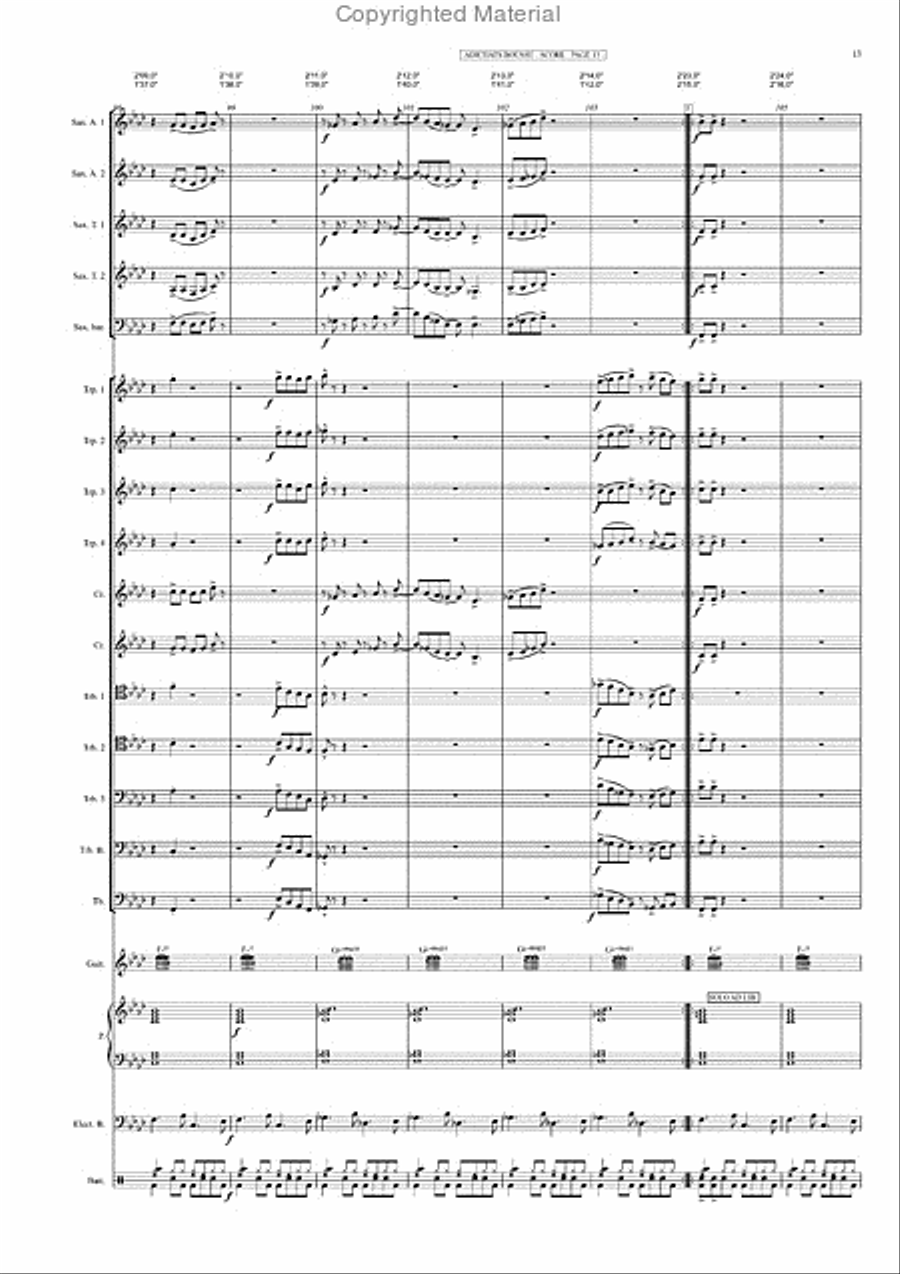 Adichats boussu Jazz Ensemble scores gallery preview page 14