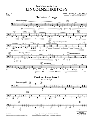 Two Movements from Lincolnshire Posy (arr. Michael Sweeney) - Pt.5 - Tuba