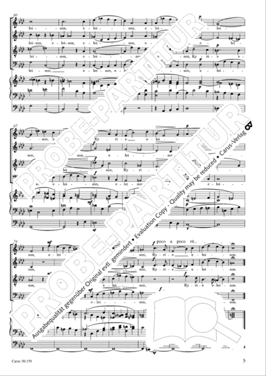 Mass in F Minor (Missa in f) 4-Part scores gallery preview page 6