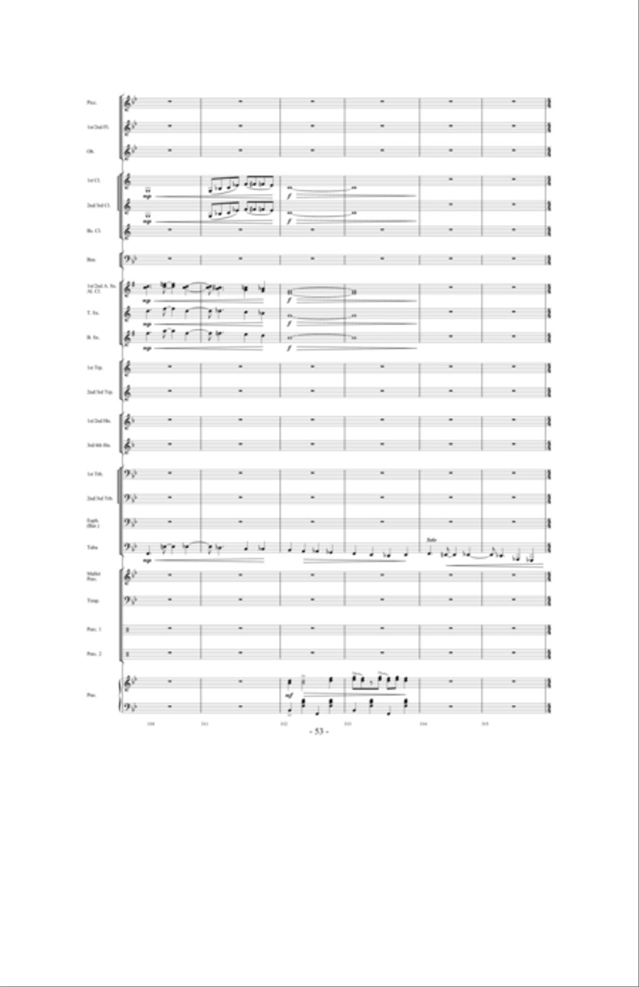 Promising Skies Concert Band scores gallery preview page 52