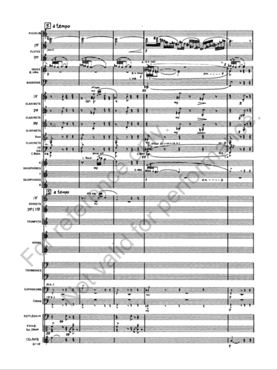Salome's Dance (Dance of the Seven Veils) Concert Band scores gallery preview page 12
