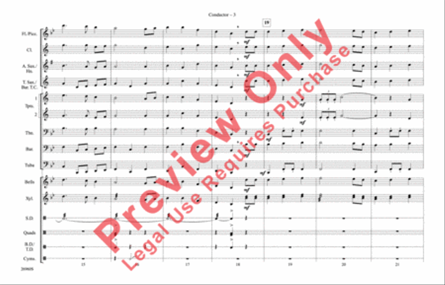 The Star-Spangled Banner The Star-Spangled Banner Marching Band scores gallery preview page 4