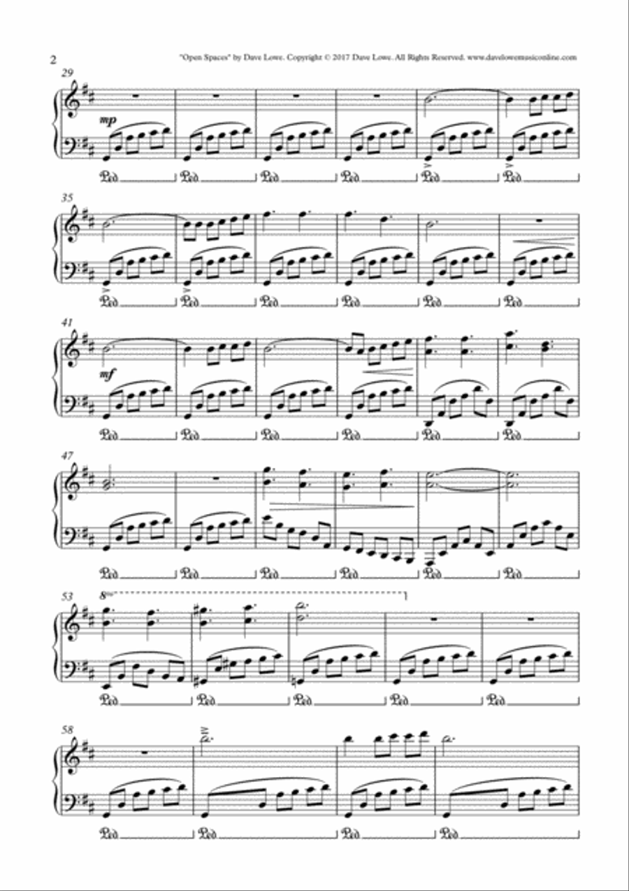ARCHITECTURE Part 1 | Open Spaces Piano Solo scores gallery preview page 3