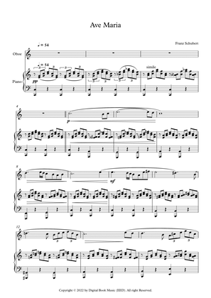 Book cover for Ave Maria - Franz Schubert (Oboe + Piano)