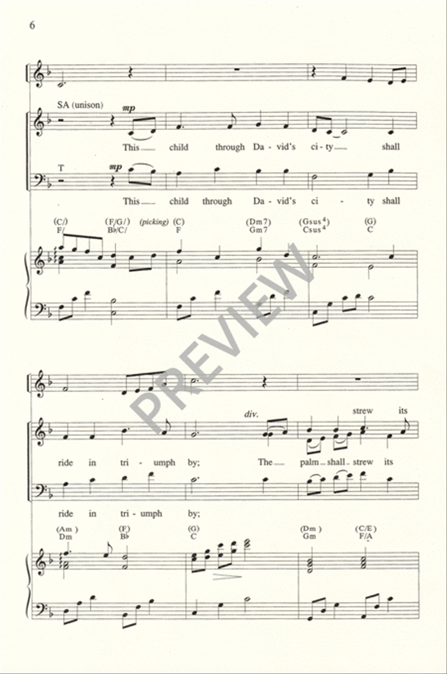 A Stable Lamp is Lighted 4-Part scores gallery preview page 7