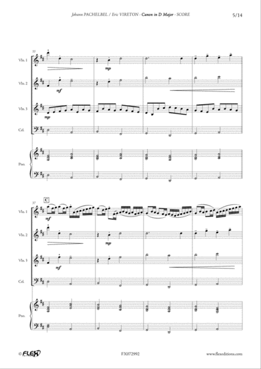 Canon in D Major Canon in D Major Cello scores gallery preview page 5