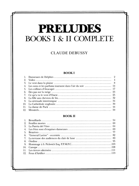 Preludes, Books I & II Complete
