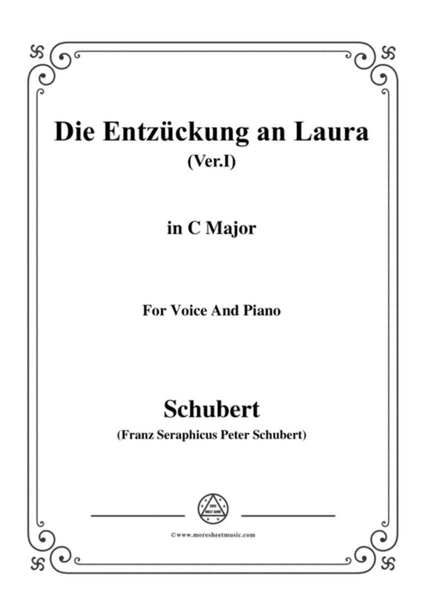 Schubert-Die Entzückung an Laura(Version I),D.577,in C Major,for Voice&Piano image number null