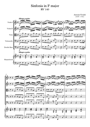 Sinfonia in F major RV 140