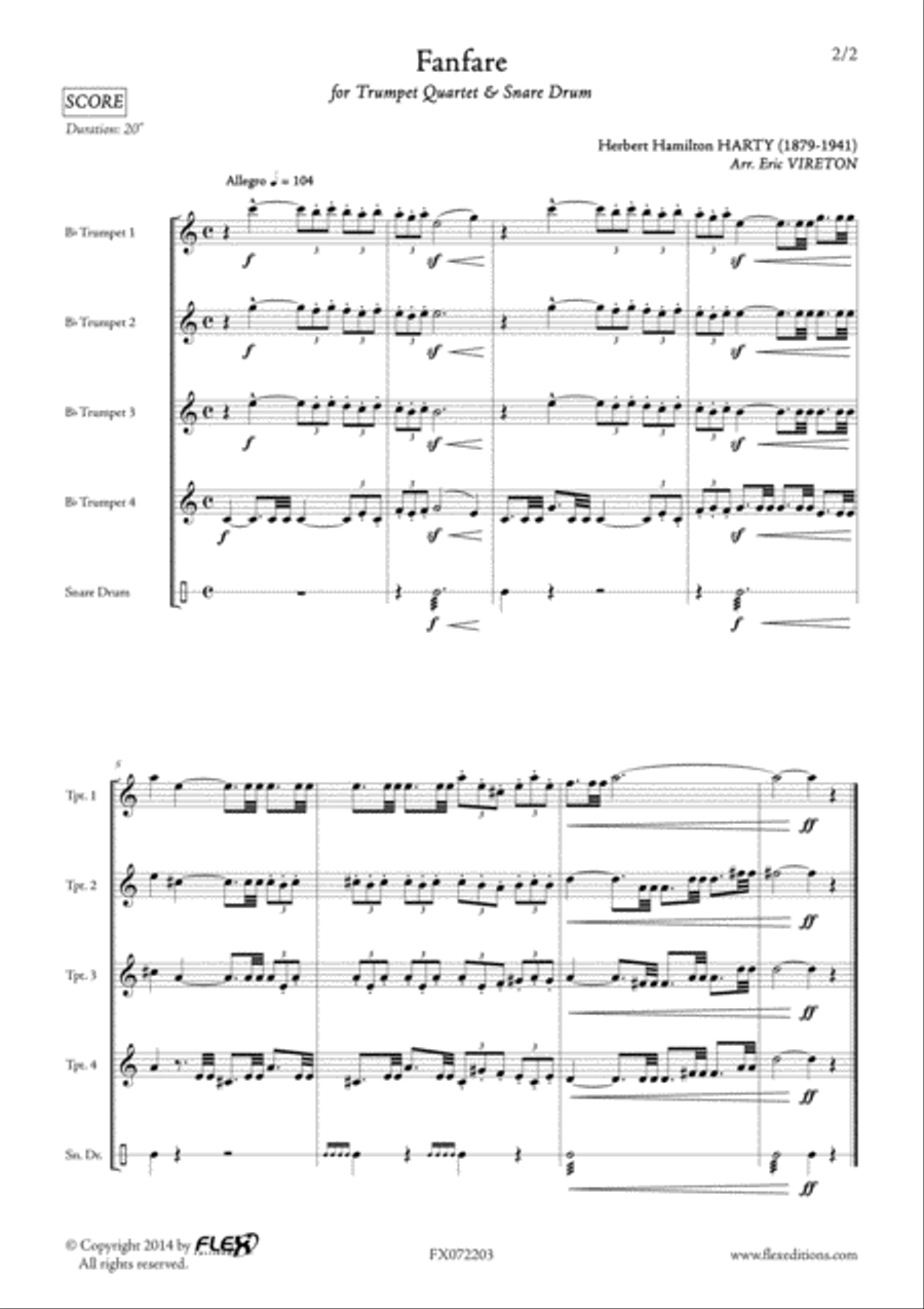 Fanfare Trumpet scores gallery preview page 2