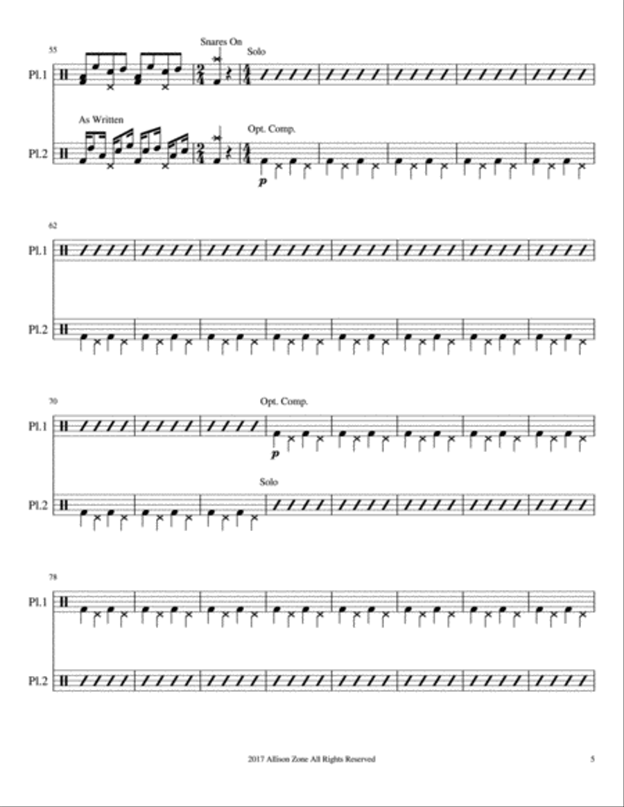 Chiyou Drum Set scores gallery preview page 5