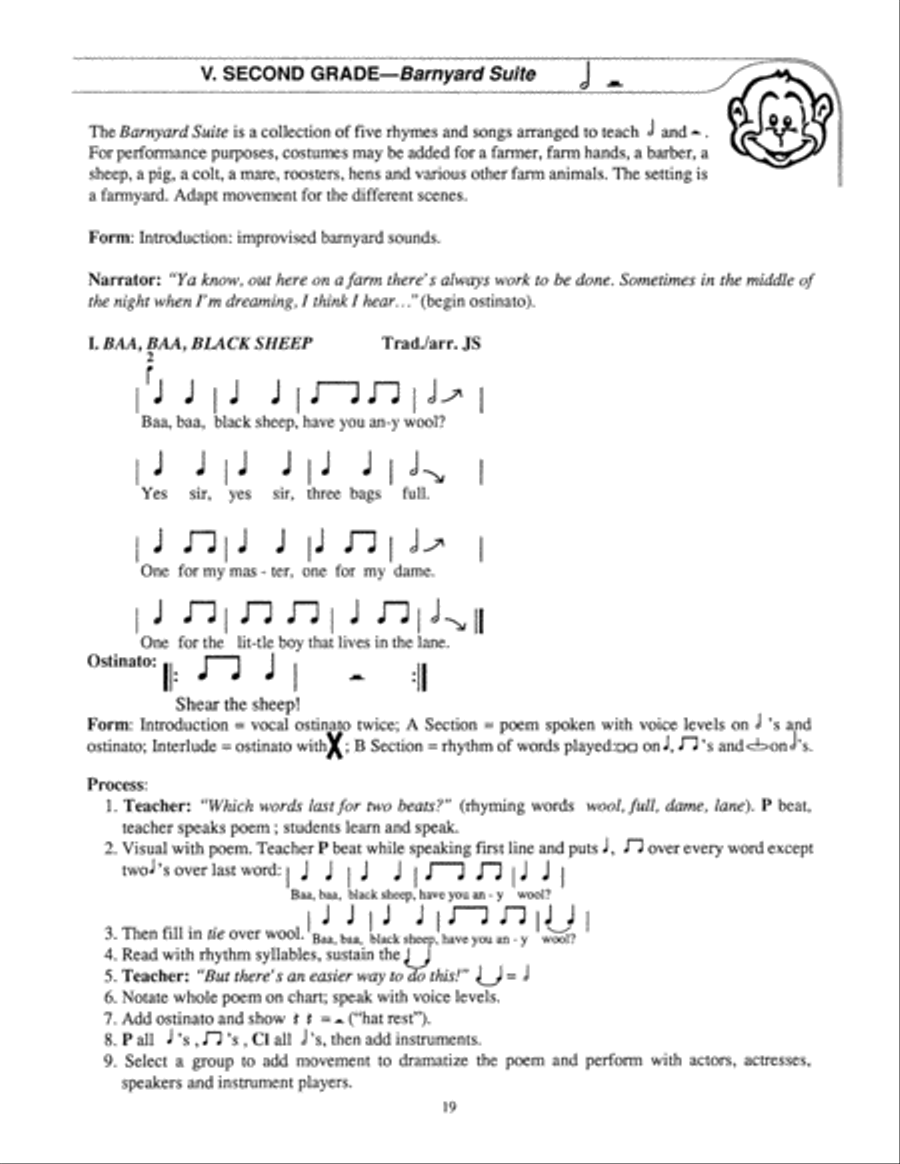 Monkey Business Unison Choir scores gallery preview page 5
