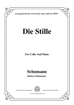 Book cover for Schumann-Die Stille,for Cello and Piano