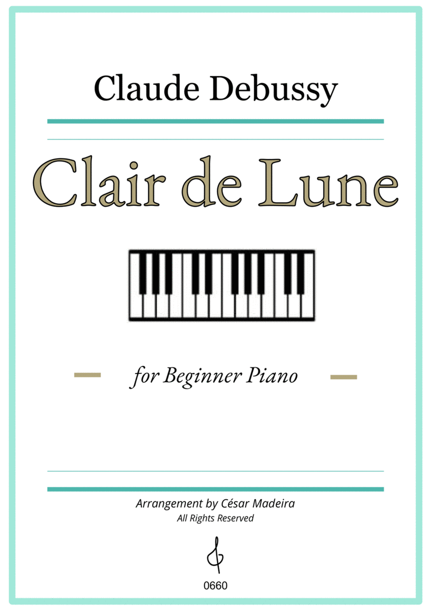 Clair de Lune by Debussy - Easy Piano image number null