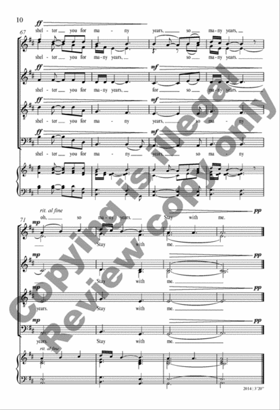 When the Earth Stands Still 4-Part scores gallery preview page 17
