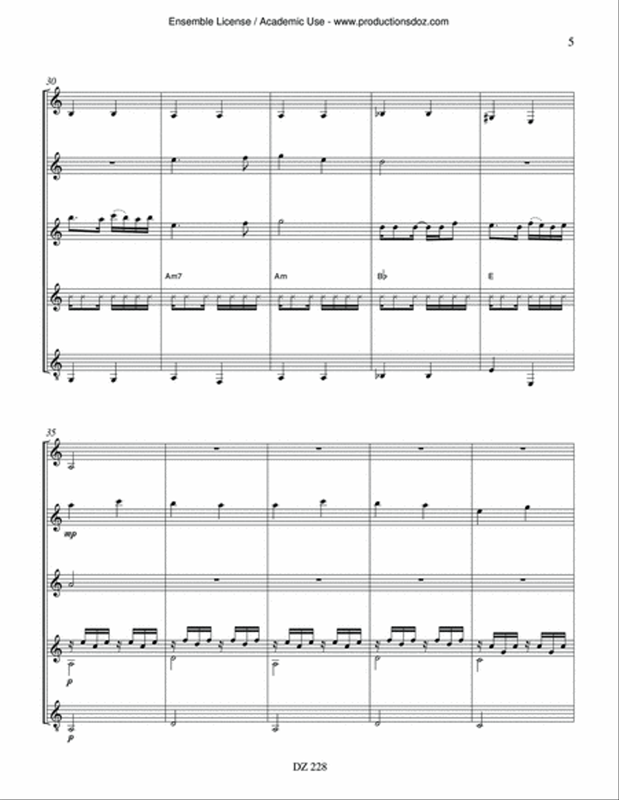 Alturas Guitar Ensemble scores gallery preview page 5
