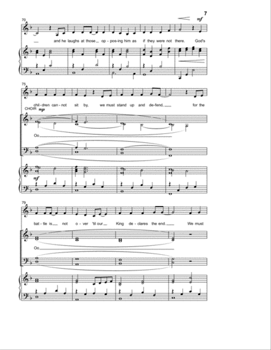 Turn The Tide 4-Part scores gallery preview page 6