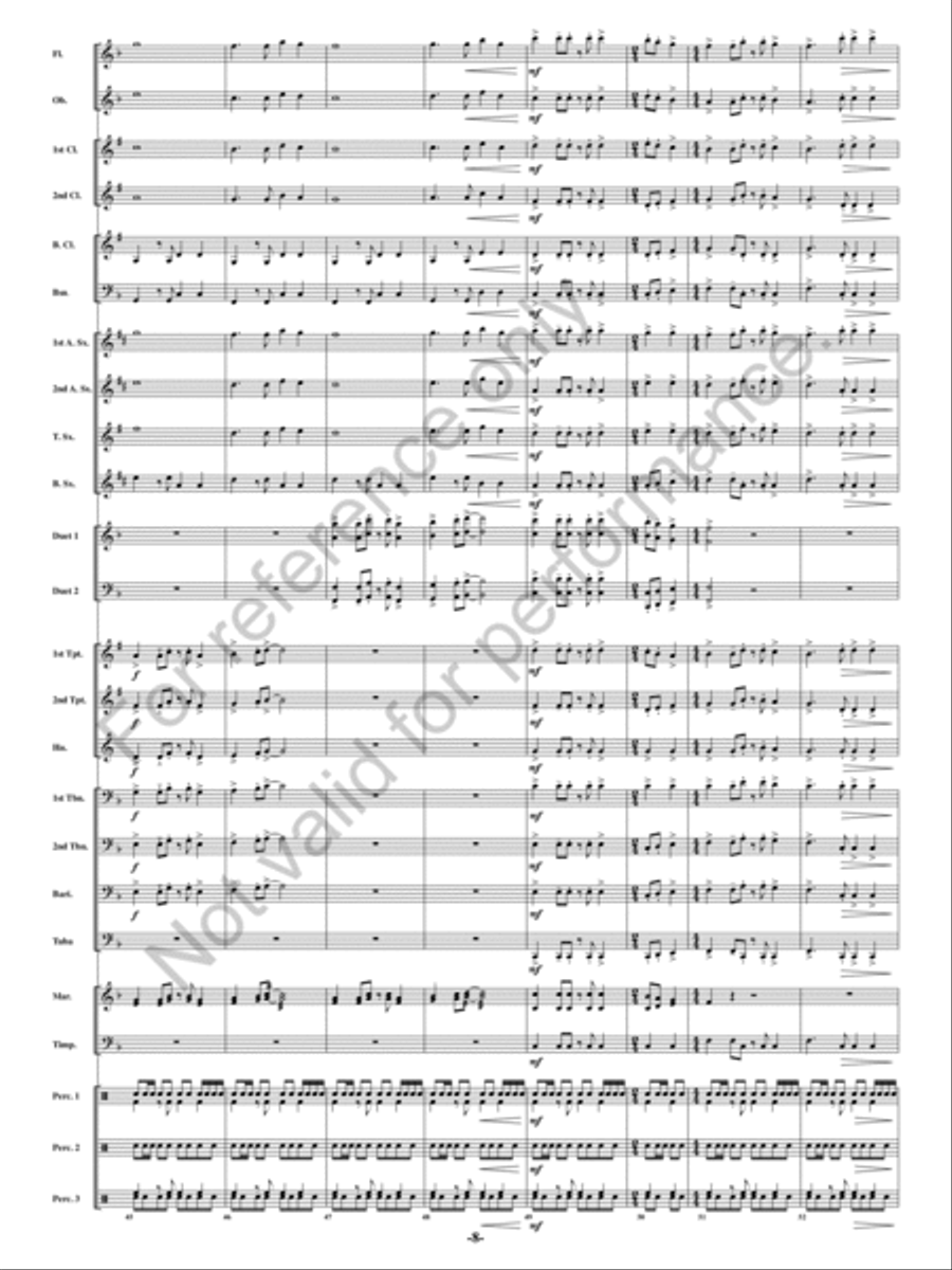 Judy Plays The Tuba, Johnny Plays The Flute Concert Band scores gallery preview page 7