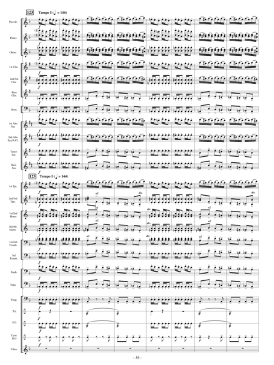 Festive Dance from Faust by Charles Francois Gounod Concert Band - Sheet Music page 15