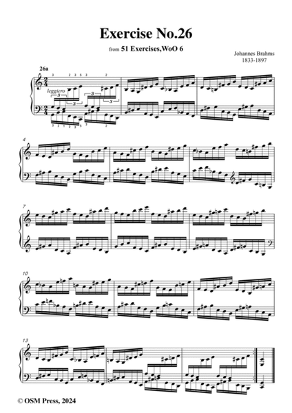 Brahms-Exercise No.26,WoO 6 No.26,for Piano image number null