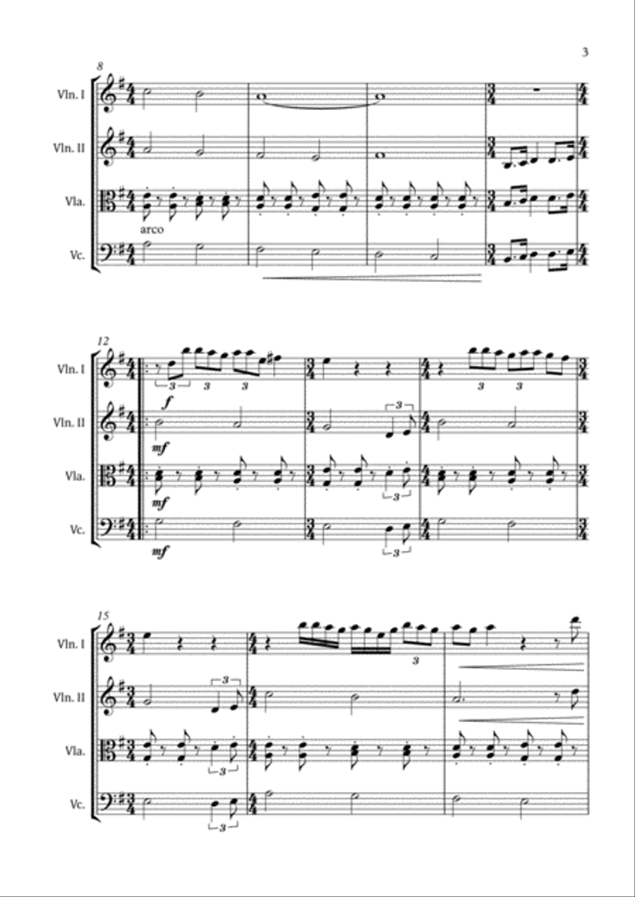 All You Need Is Love String Quartet scores gallery preview page 5