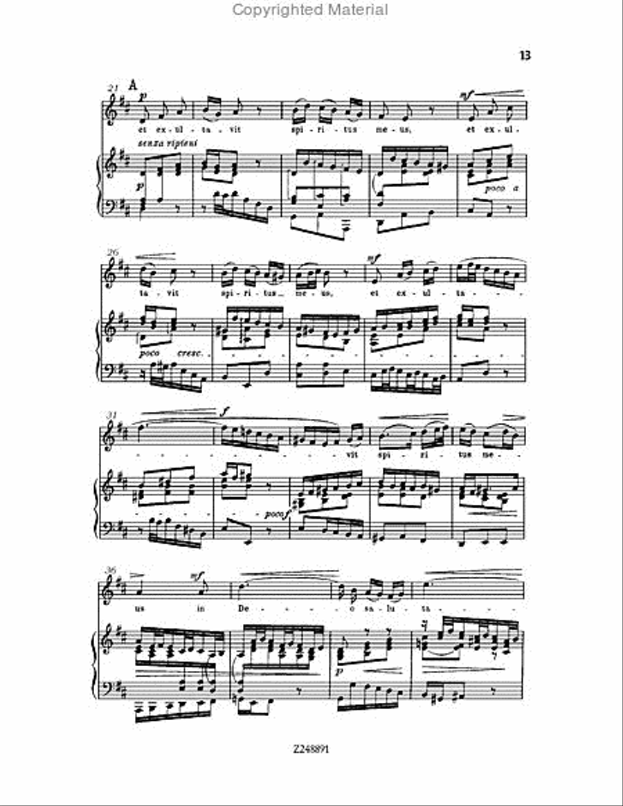 Magnificat in D major, BWV 243 Choir scores gallery preview page 13