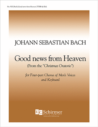 Book cover for Christmas Oratorio: Good News from Heaven, BWV 248