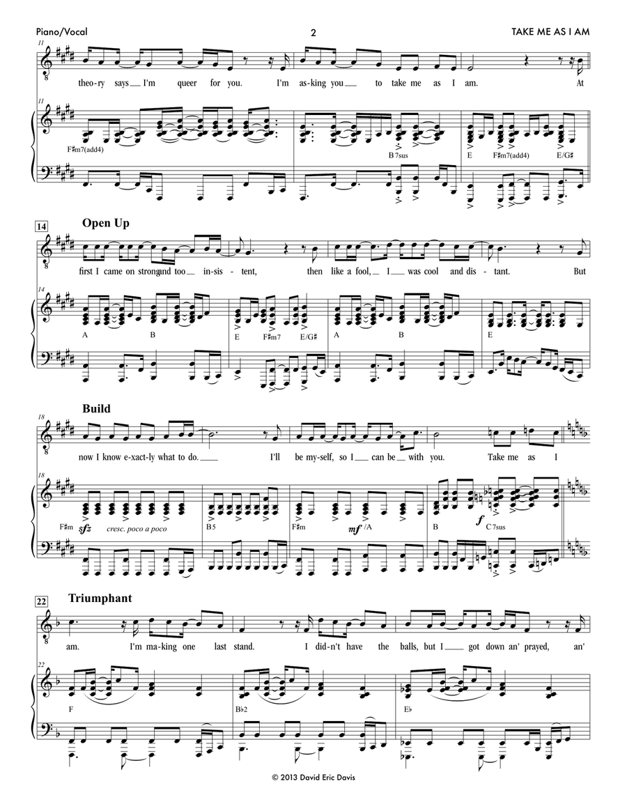 Take Me As I Am (from 