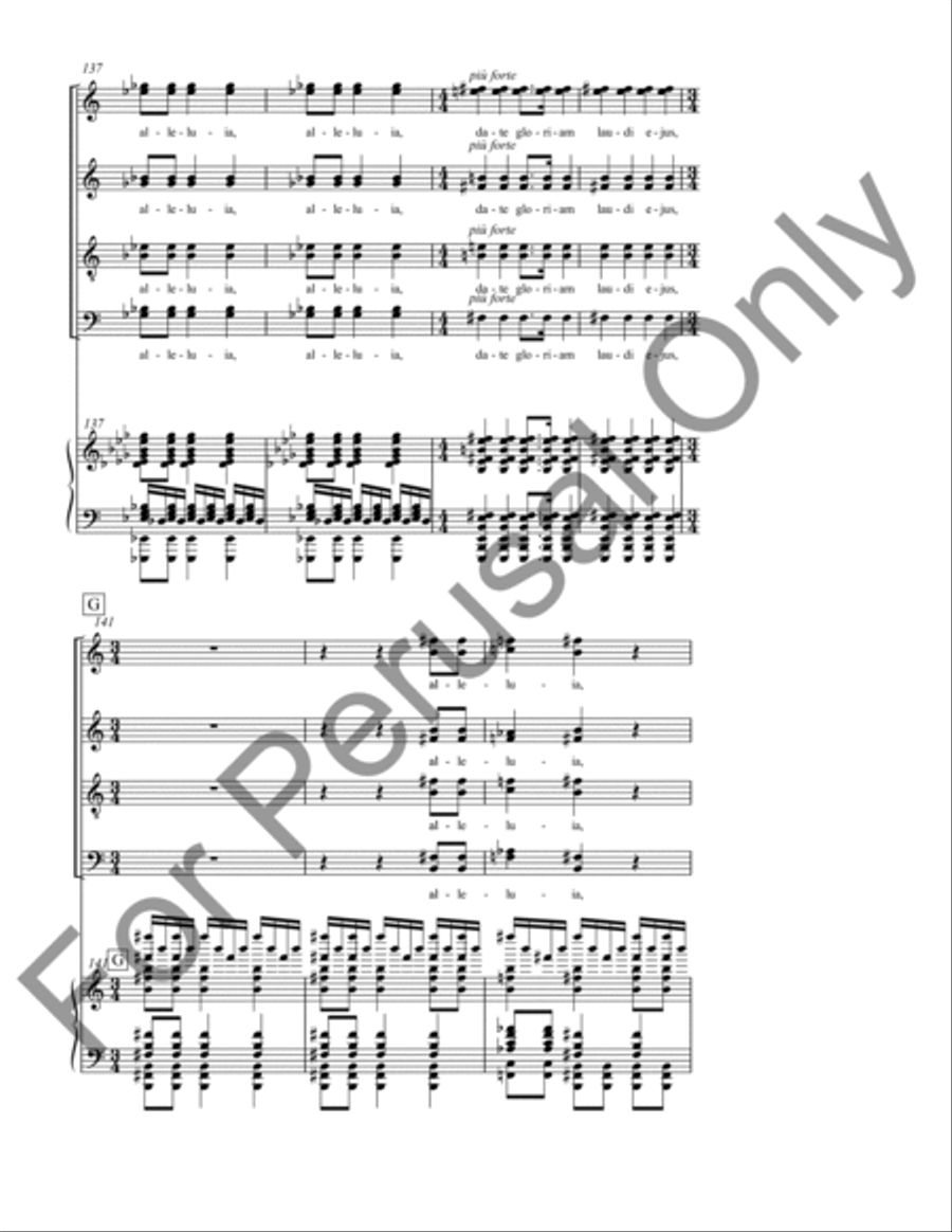Jubilate (Choral Score) 4-Part scores gallery preview page 18