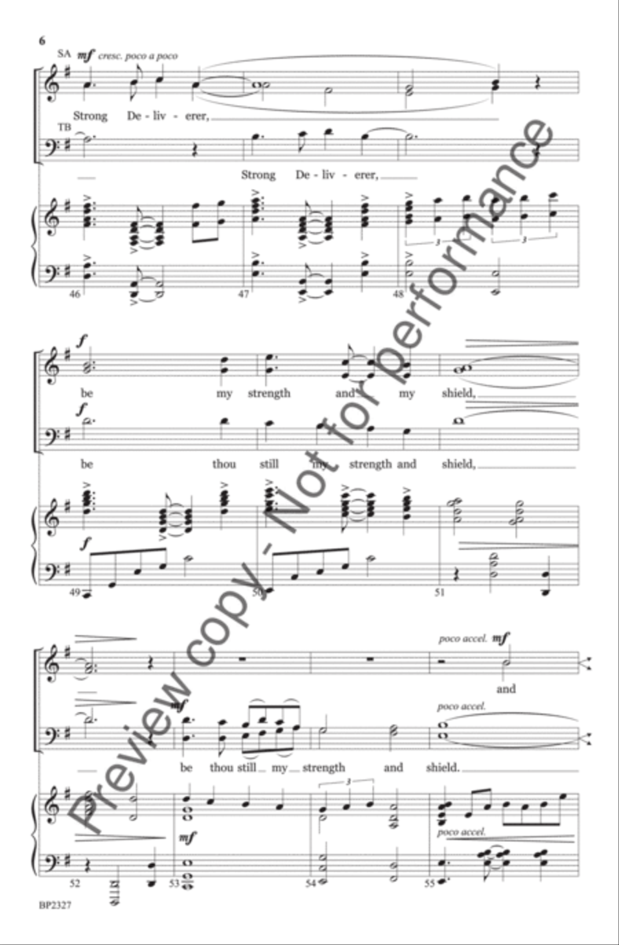 Guide Me, O Thou Great Jehovah - Courtney 4-Part scores gallery preview page 7