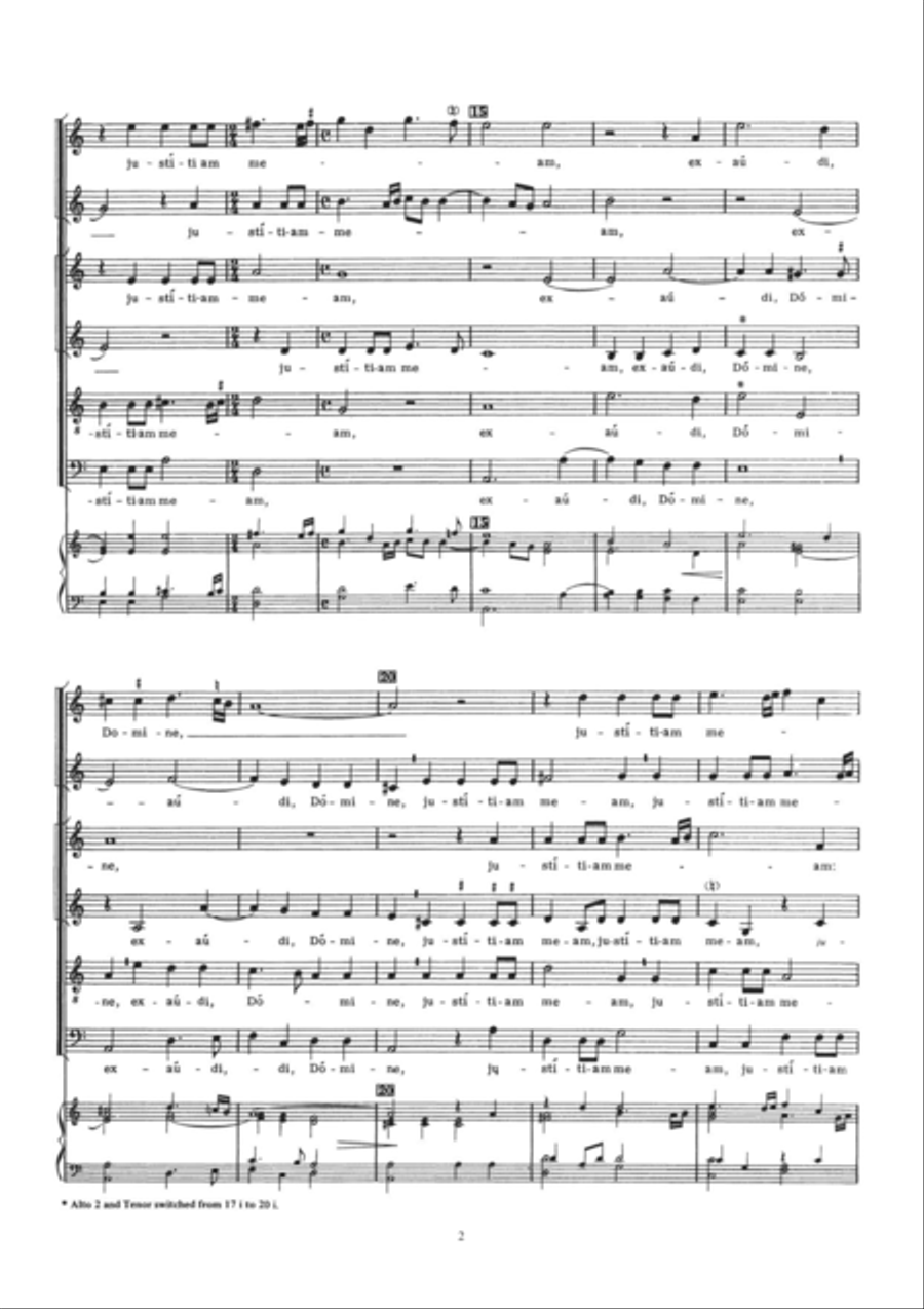 Exaudi Domine 4-Part scores gallery preview page 2