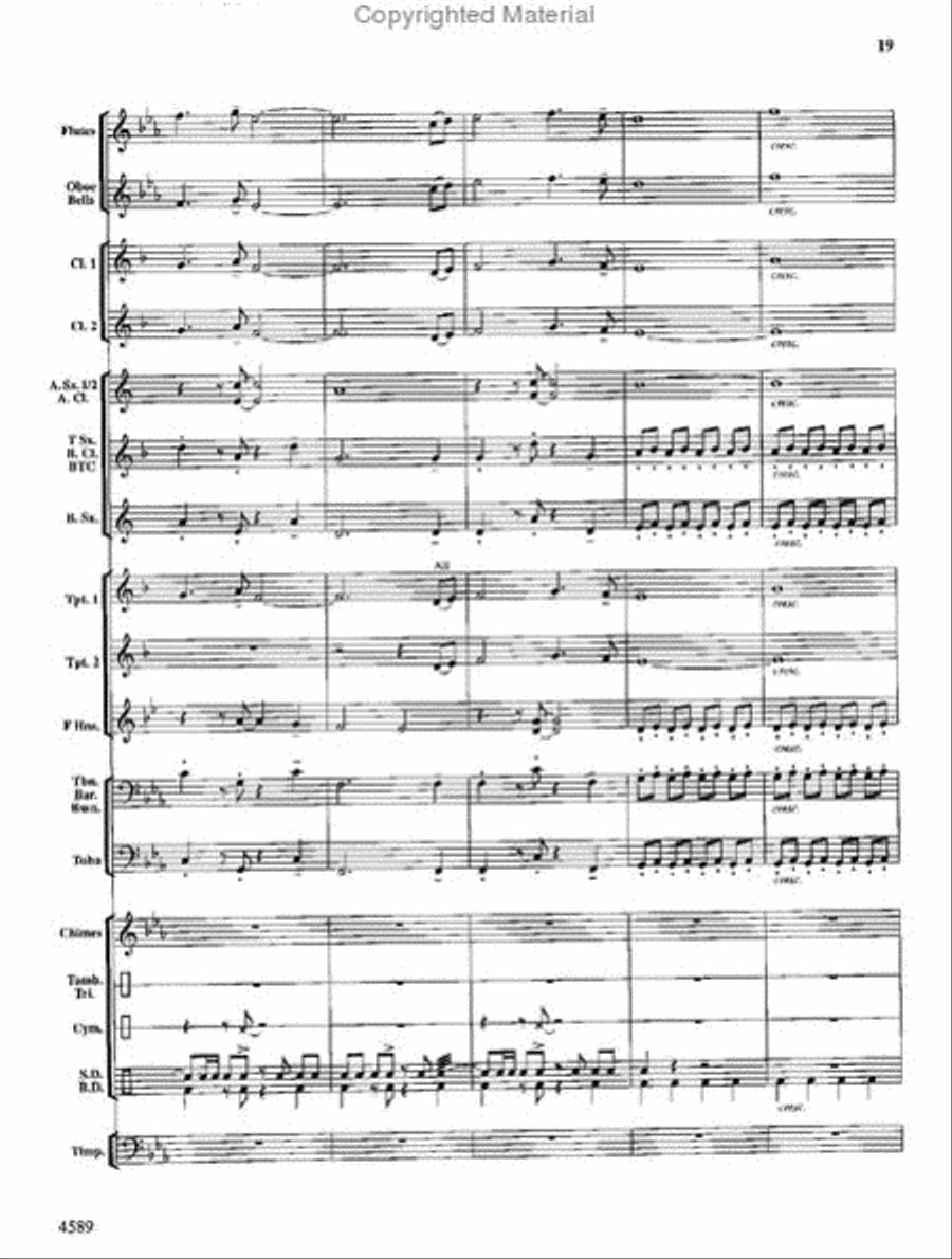 Copper Mountain Legend Concert Band scores gallery preview page 20
