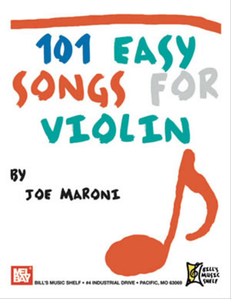 101 Easy Songs for Violin Violin Solo scores gallery preview page 1