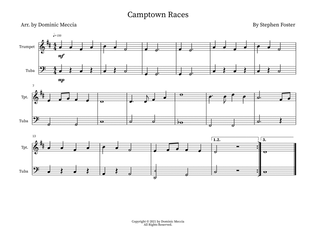 Camptown Races- Trumpet and Tuba Duet