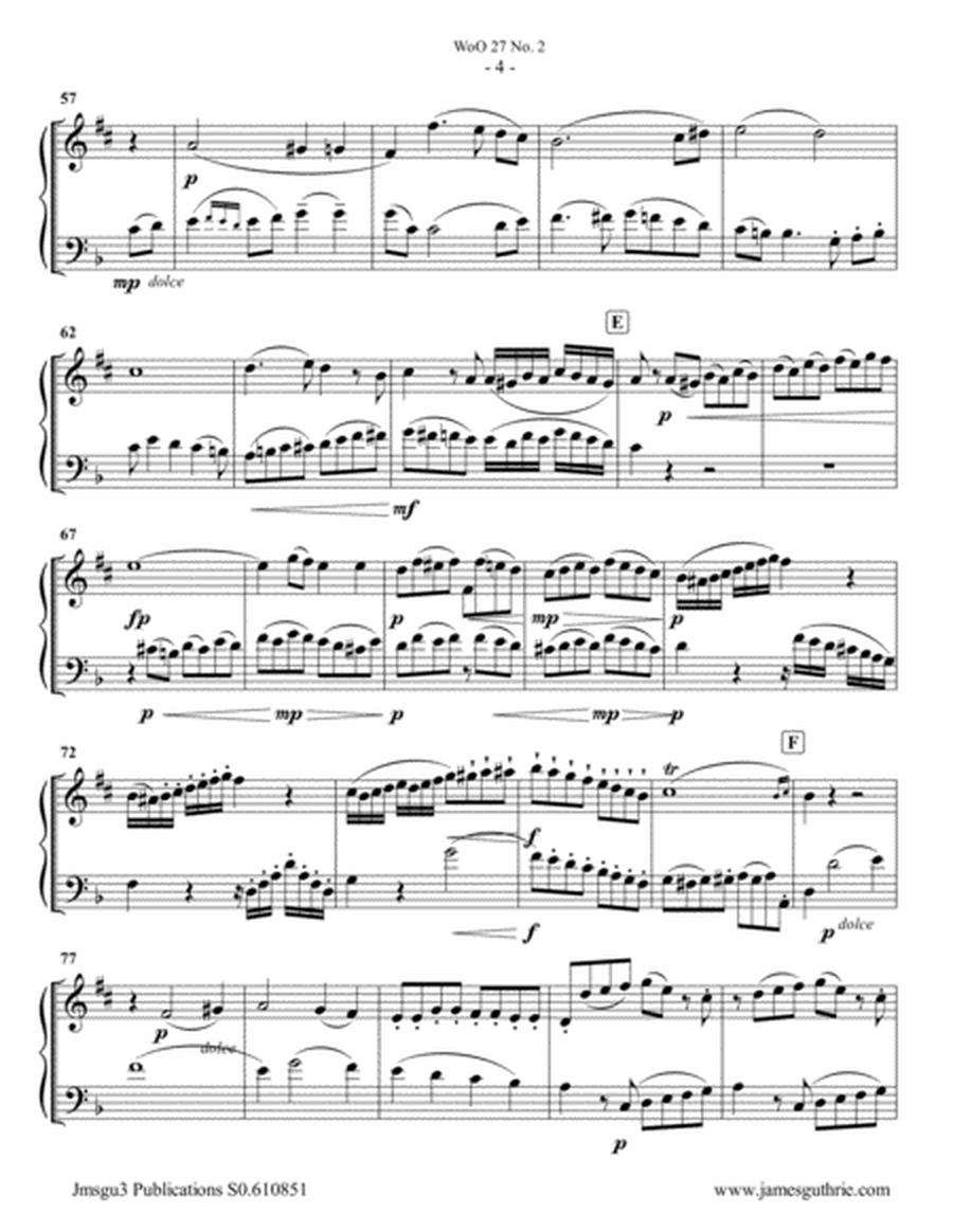 Beethoven: Duet WoO 27 No. 2 for Alto Sax & Bassoon image number null