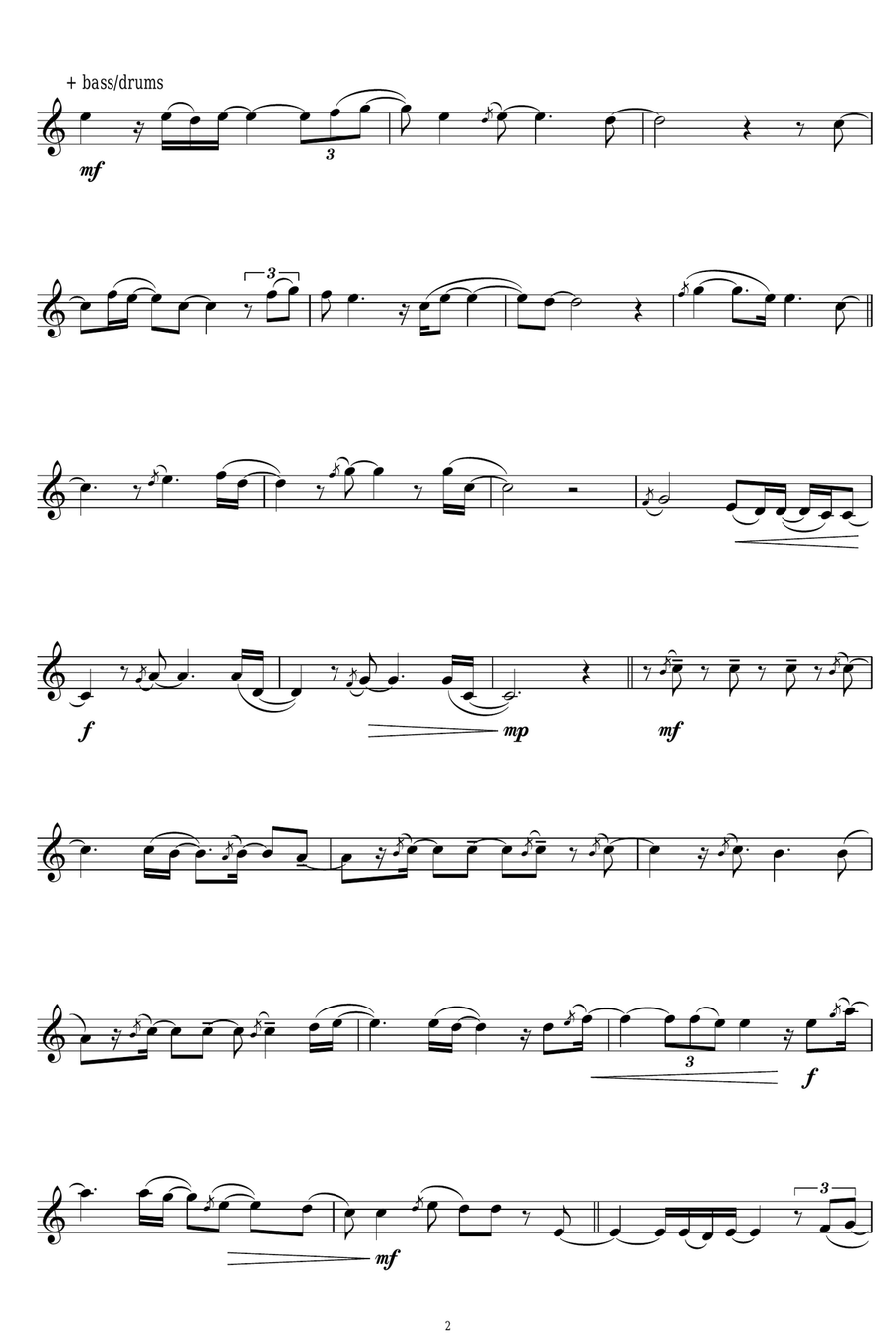 Try Again Clarinet Solo scores gallery preview page 2