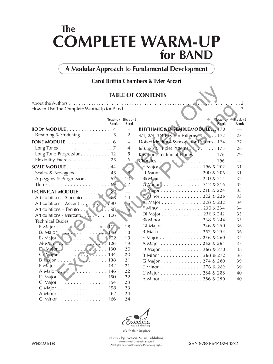 The Complete Warm-Up for Band Alto Saxophone scores gallery preview page 2