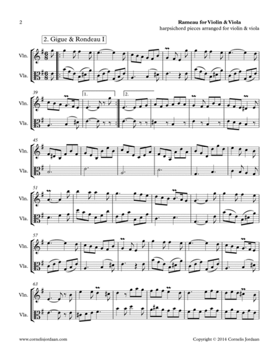 Rameau for Violin & Viola