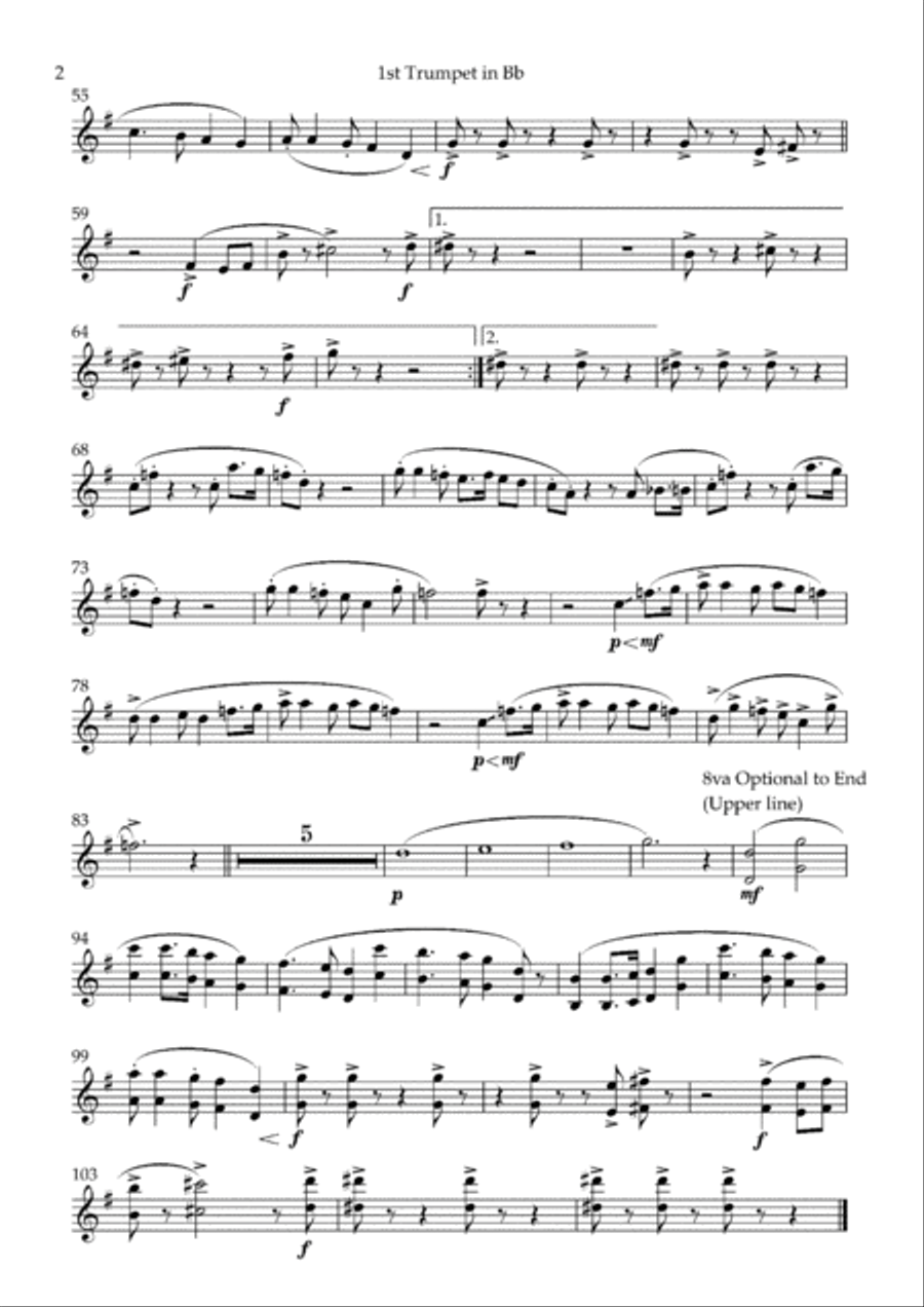 The Great Escape March The Great Escape March Brass Ensemble scores gallery preview page 2