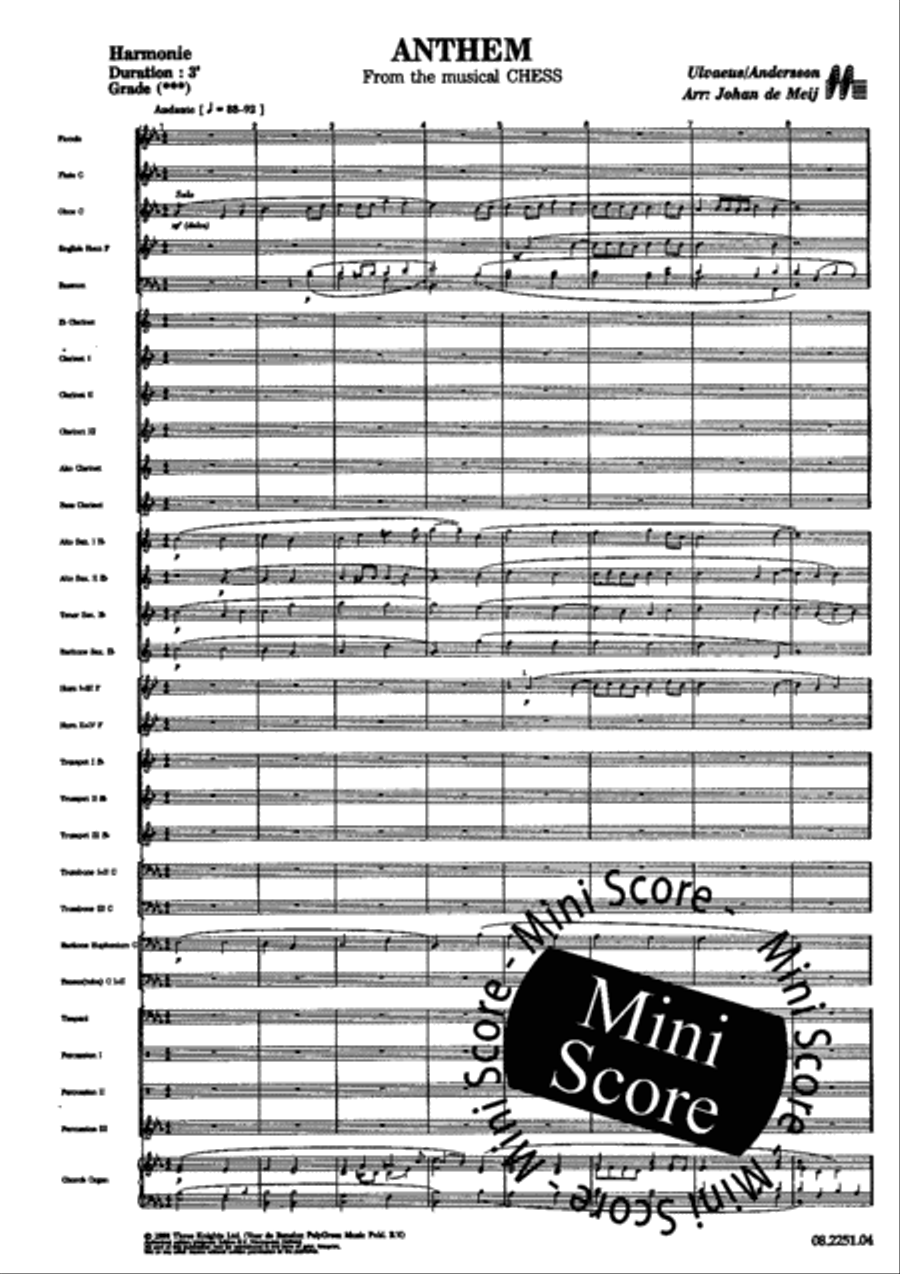 Anthem from Musical Chess Mixed Choir scores gallery preview page 5