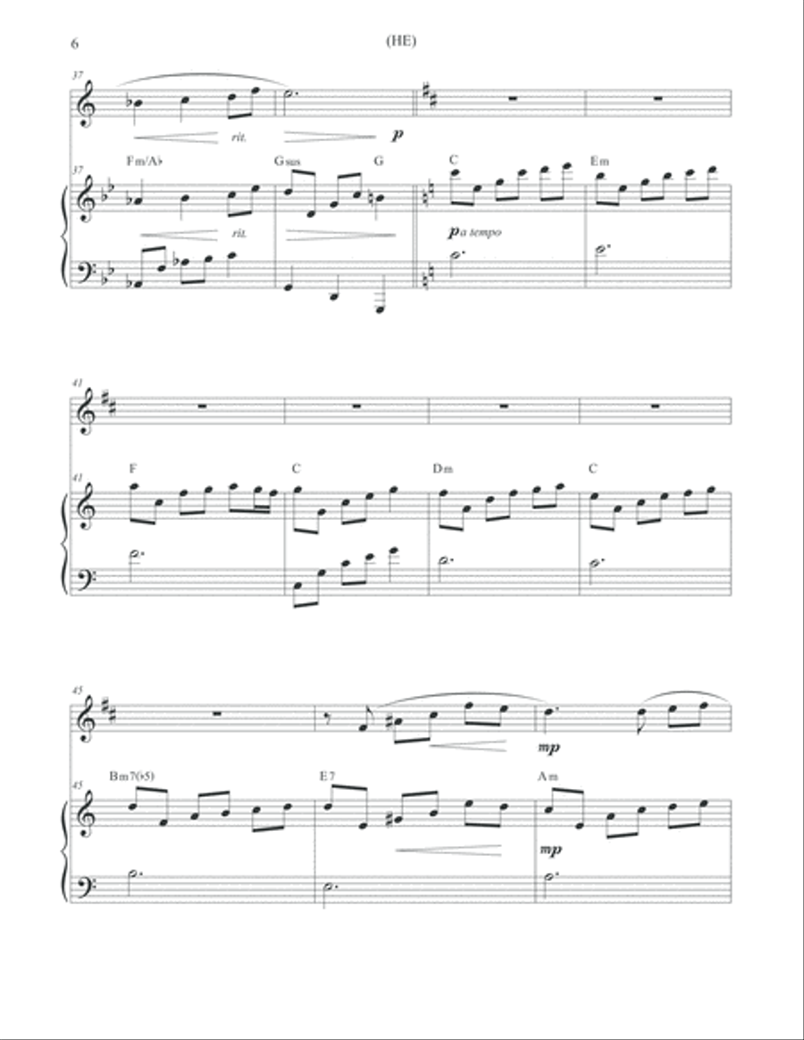 He Trumpet Solo scores gallery preview page 6