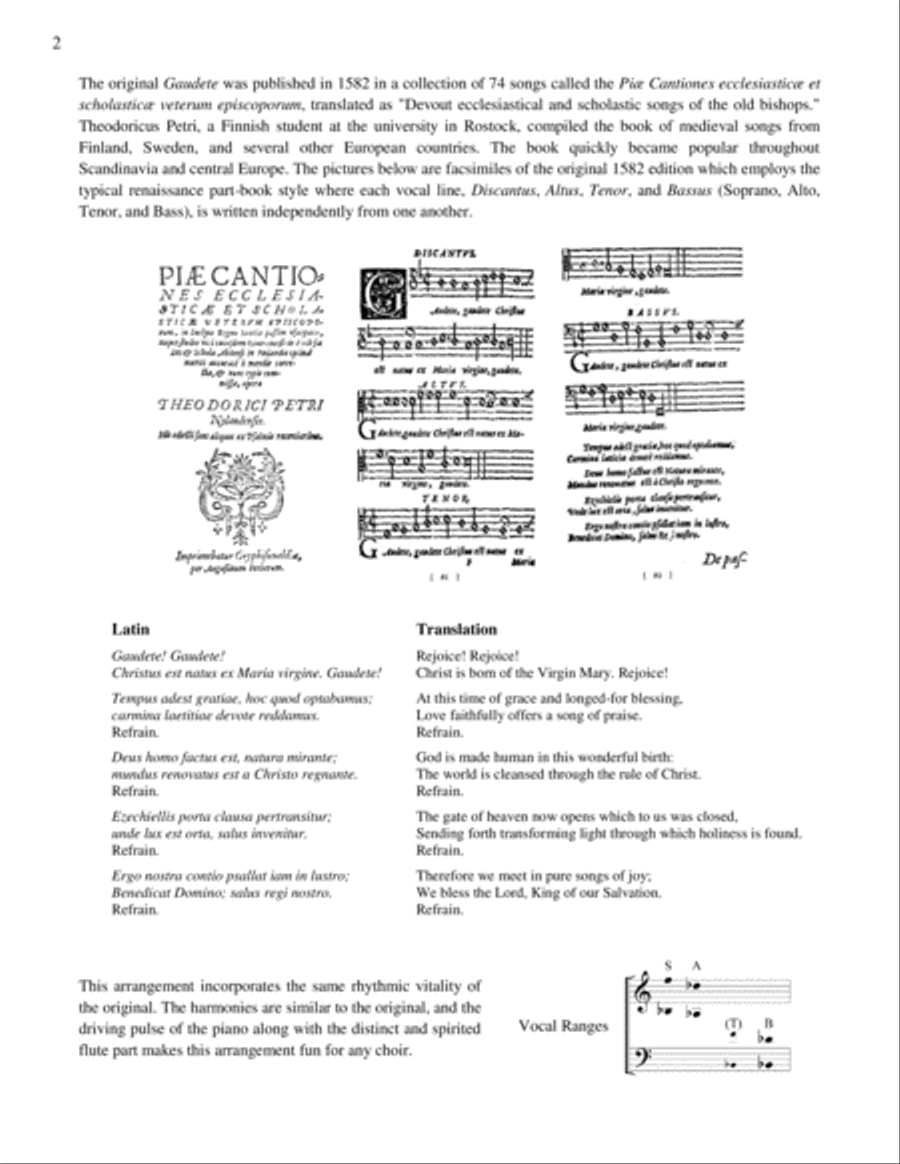 Gaudete! 4-Part scores gallery preview page 2